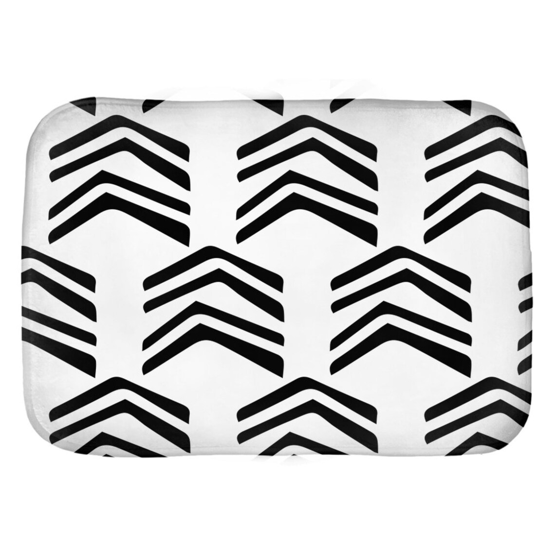 GEOMETRIC BATH MAT Mudcloth Pattern Minimalist Bathroom Etsy