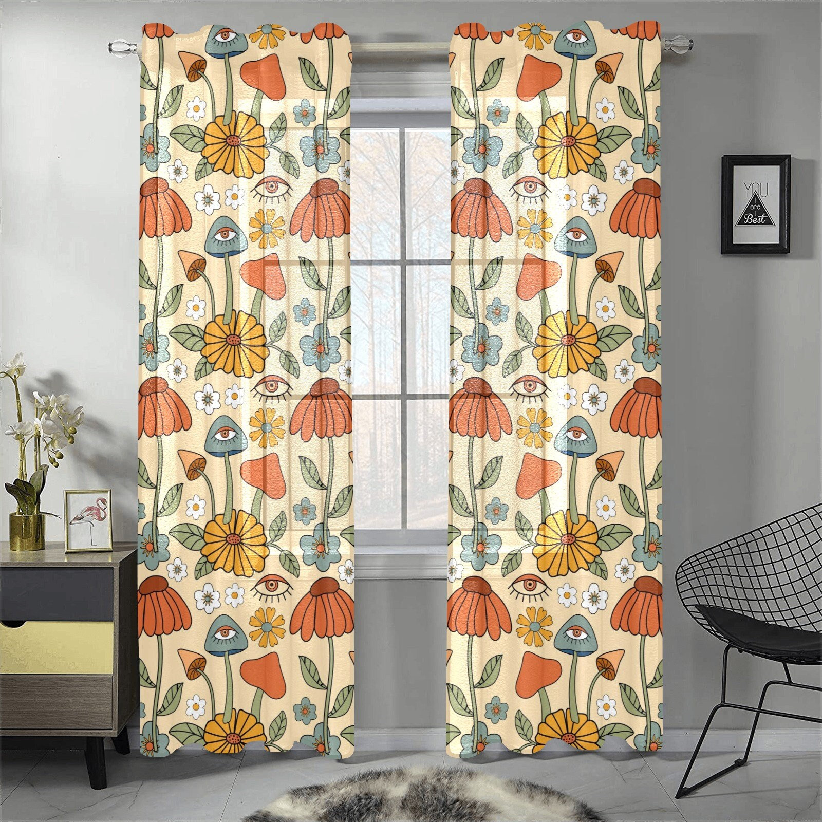 Cottagecore Mushroom Shower Curtain, Red Amanita Mushroom Shower Curtains,  Vintage Style Cottagecore Bathroom Decor - IAMGONEGIRL DESIGNS