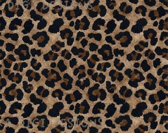 Leopard Animal Print Seamless Pattern Repeat Fabric Pattern Digital Paper Sublimation Design for Scrapbooking Digital Download PNG Texture