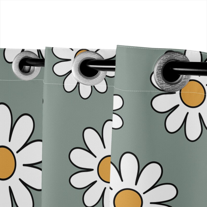 Boho Classroom Decor Floral Curtains Blackout Curtains Etsy