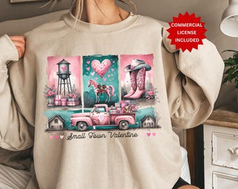 Retro Western Valentines Day Shirt PNG, Valentines Day Sublimation Designs, Valentines png, Howdy Valentines Png, Small Town Valentine PNG