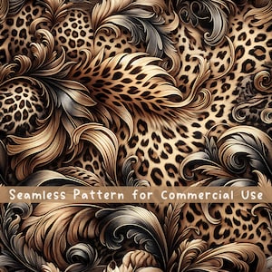 Gold Leopard Print Nahtloses Muster Leopard Abstraktes nahtloses Muster Stoff Tierdruck-Wiederholungsmuster Kommerzielle Lizenz Abstrakte Kunst