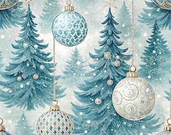 Winter Christmas Seamless Pattern Repeat Fabric Pattern Digital Paper Sublimation Design for Scrapbooking Digital Download PNG Snowflakes