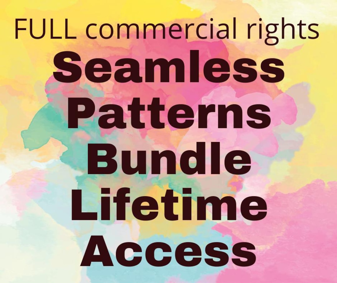 Seamless Patterns Bundle Lifetime Access Mega Sale Commercial Rights ...