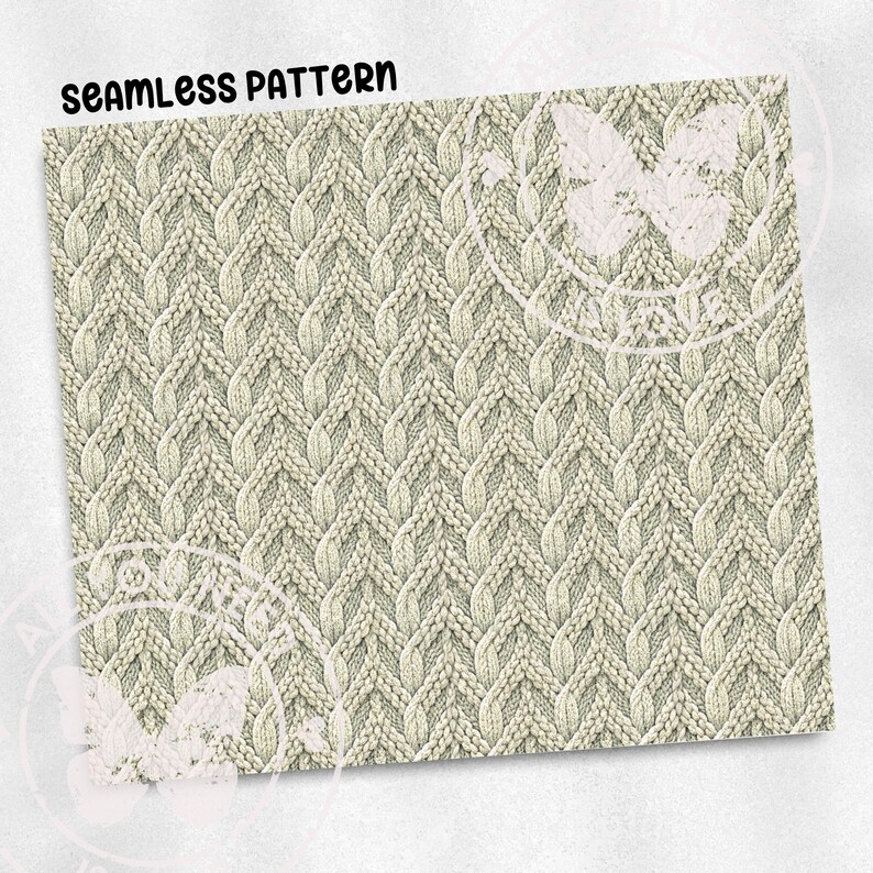 a close-up view of a knitted fabric with a repeating diagonal pattern.