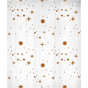 Boho Shower Curtain, Celestial Decor, Shower Curtain Boho, Extra Long Shower Curtain, Guest Bathroom Shower Curtain, Up To 90 Inches Long 70x83 inch