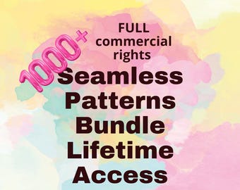 1000s + Seamless Patterns Bundle lifetime access commercial rights Repeat Pattern Sublimation Designs Fabric Patterns PNG Digital Download