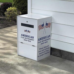 American Flag Retirement Box