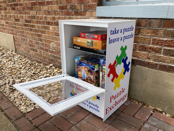 Puzzle Exchange Box - Etsy