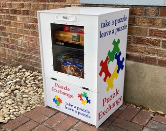 Puzzle Exchange Box - Etsy