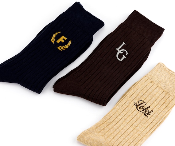 custom embroidered dress socks Amazon.com: Noni Custom Embroidered socks for men,Groomsmen Socks  Personalized,Men Socks, Personalized Socks, Monogrammed Socks, Mens Dress  Socks, gift for Christmas : Clothing, Shoes & Jewelry