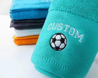 Serviettes de sport avec logo personnalisé, serviette brodée personnalisée, serviette de sport, cadeau serviette personnalisée, cadeau maman papa, serviette en coton, serviette personnalisée.