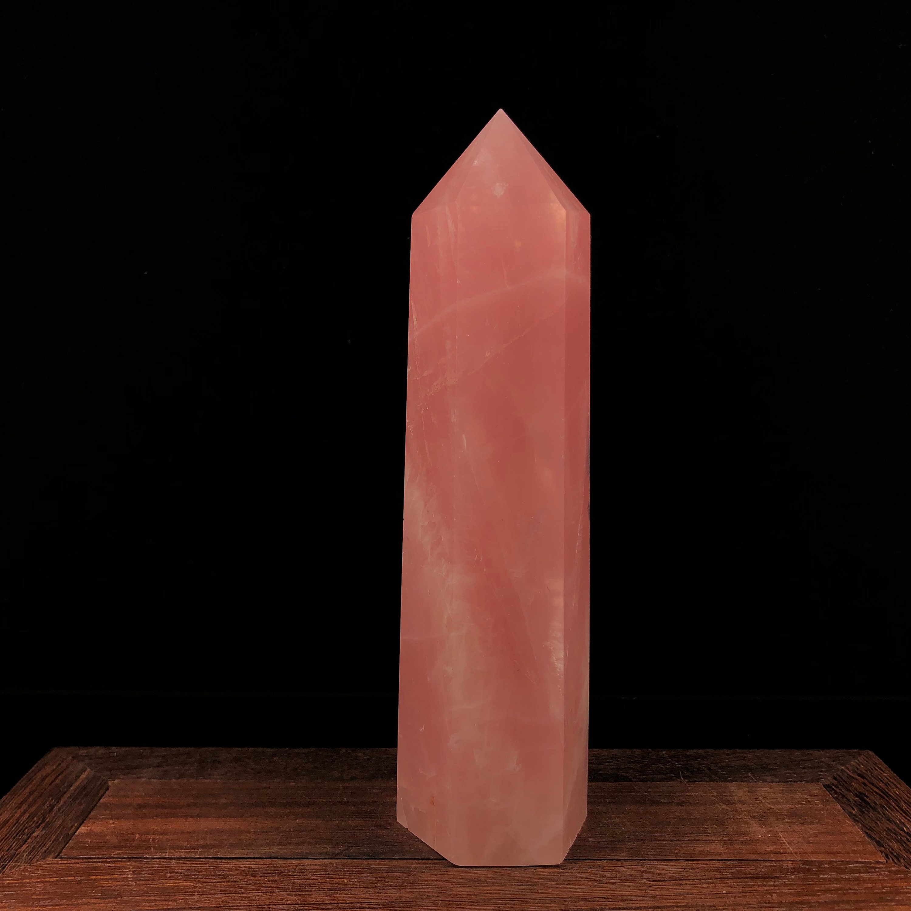 0.629kg Natural rose quartz tower wand pointquartz crystal Etsy