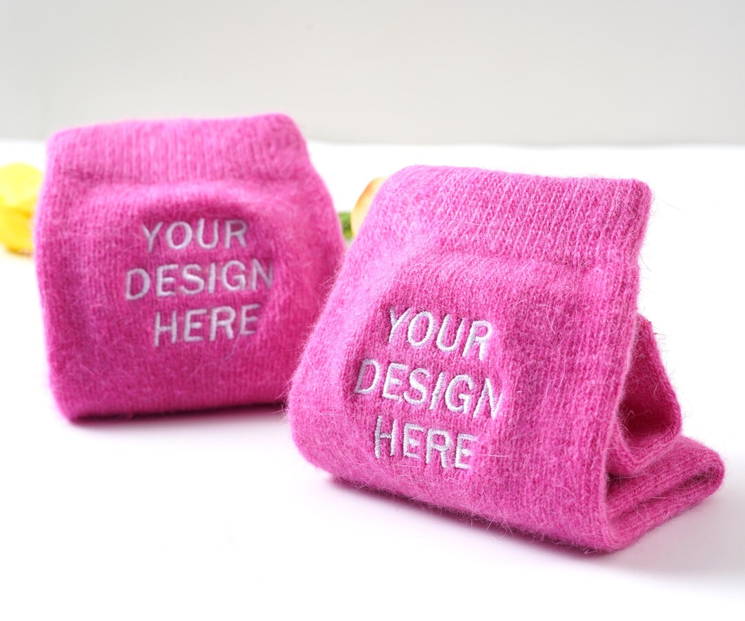 Custom Embroidered Wool Socks,women's Warm Cozy Socks,personalized Text ...