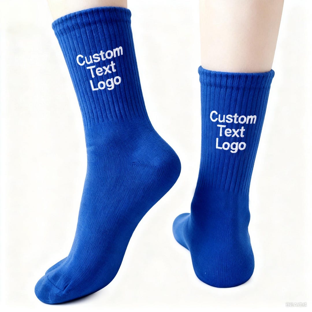 Custom Personalized Socks,embroidered Text Logo Socks,with Your Name ...