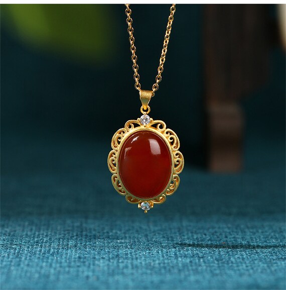 Buy Big Red Agate Necklace, Hand Knotted 16mm Agate Necklace, Semi Precious Stone  Necklace, Big Bead Necklace, Choker Necklace, Women Necklace Online in  India - Etsy