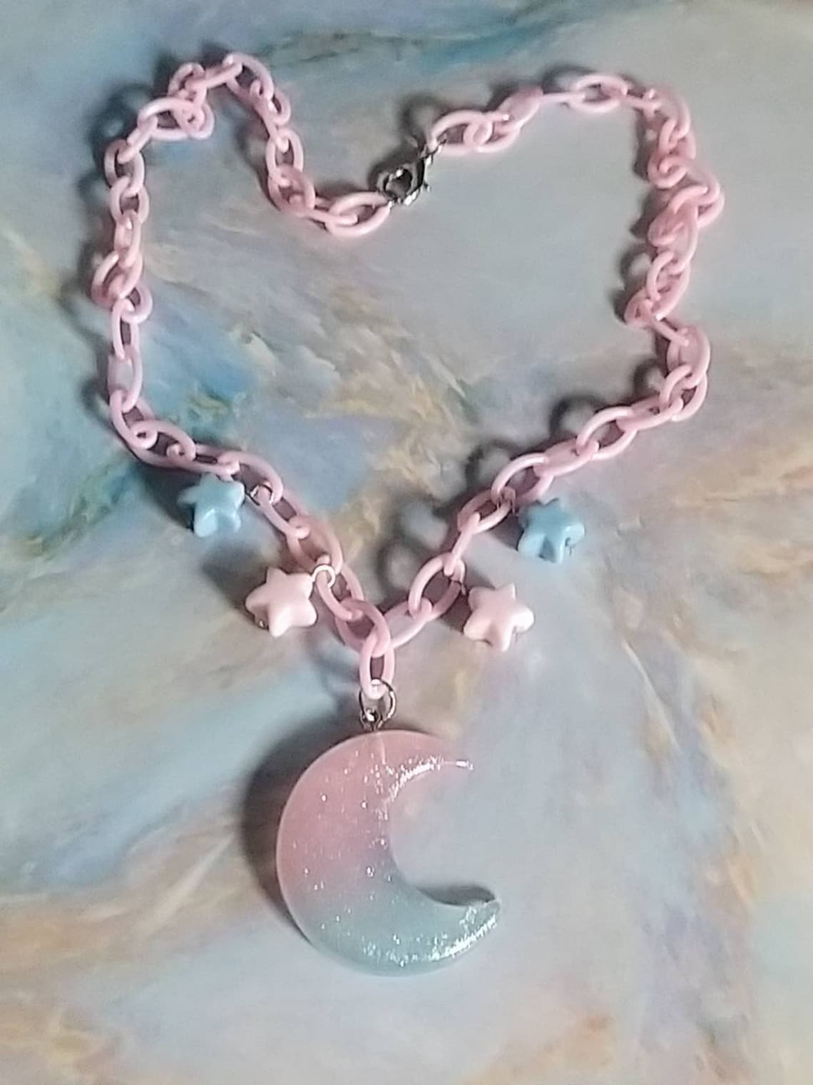 Plastic necklaces with charm Y2k Y2k necklace funky necklace Etsy