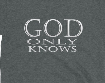 週末限定価格 GOD ONLY KNOWS Tシャツ 白 Sサイズ God Only Knows - Etsy