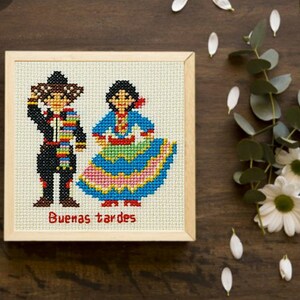 Argentinian Couple, People Around The World Cross Stitch Pattern PDF Download