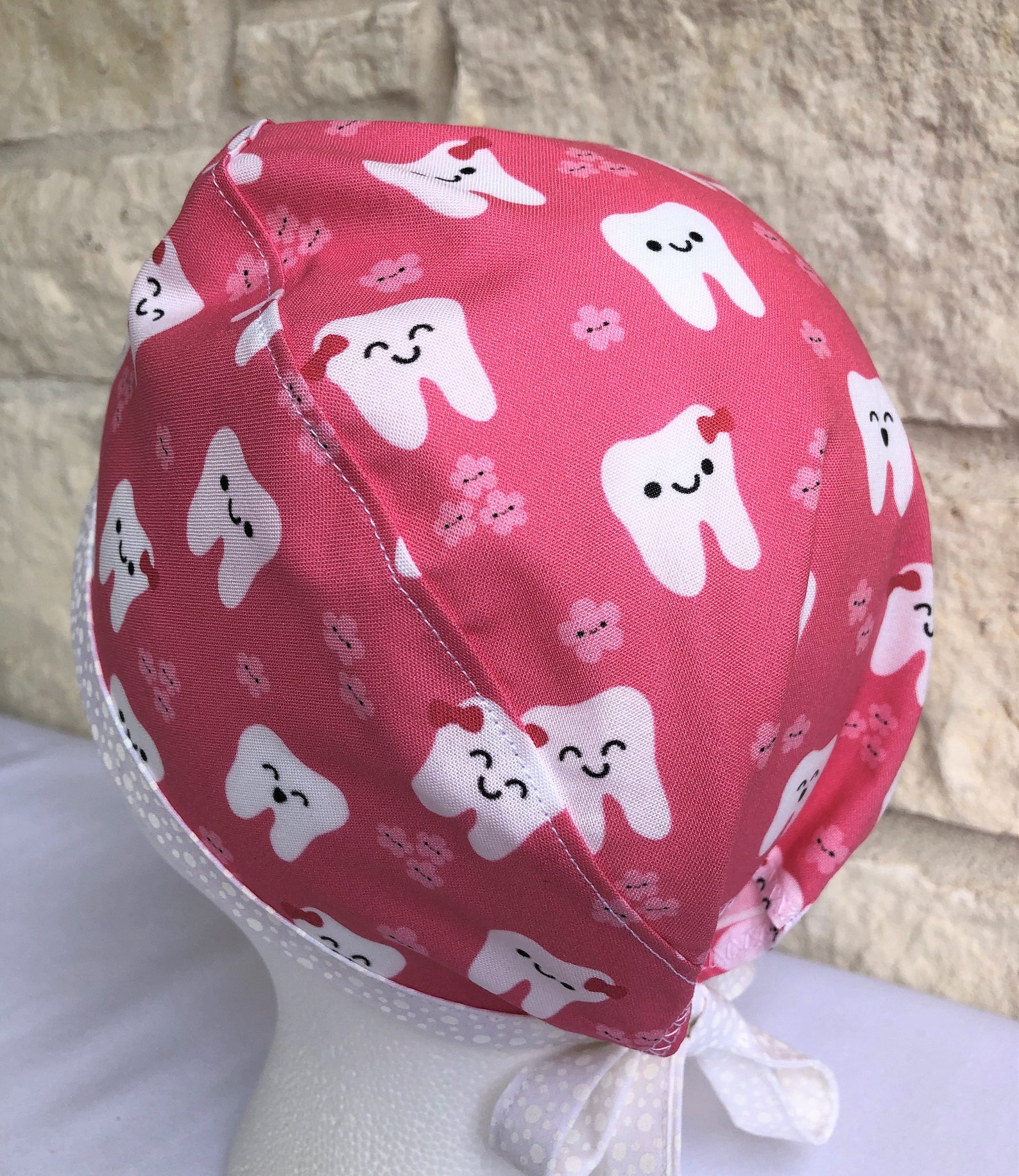 Dental Scrub Cap Tooth Surgical Cap Nurse Dentist Etsy