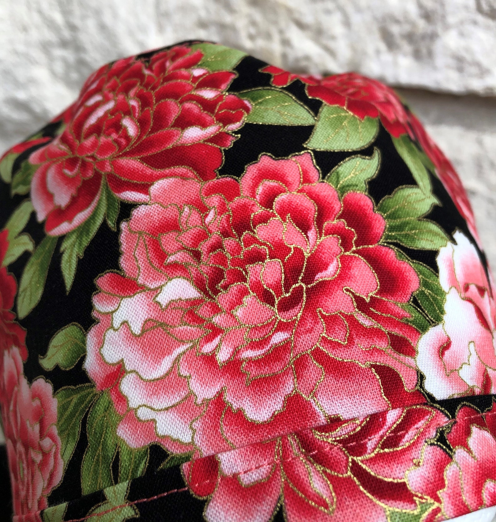 Scrub Cap Surgical Cap Pink Coral Flowers Doctor Dental | Etsy