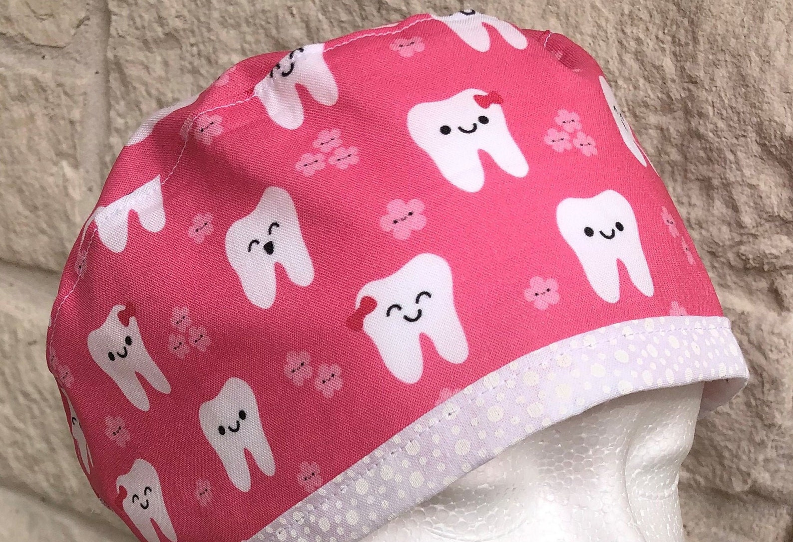 Dental Scrub Cap Tooth Surgical Cap Nurse Dentist Etsy
