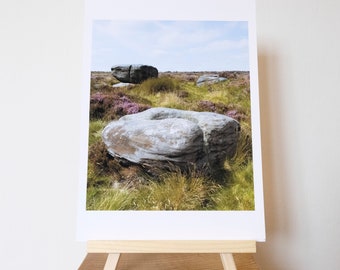 Impresión fotográfica tomada en Curbar Edge, Peak District