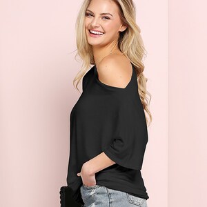 Made in USA Chic One Side off Shoulder Soft Rayon Top - Etsy