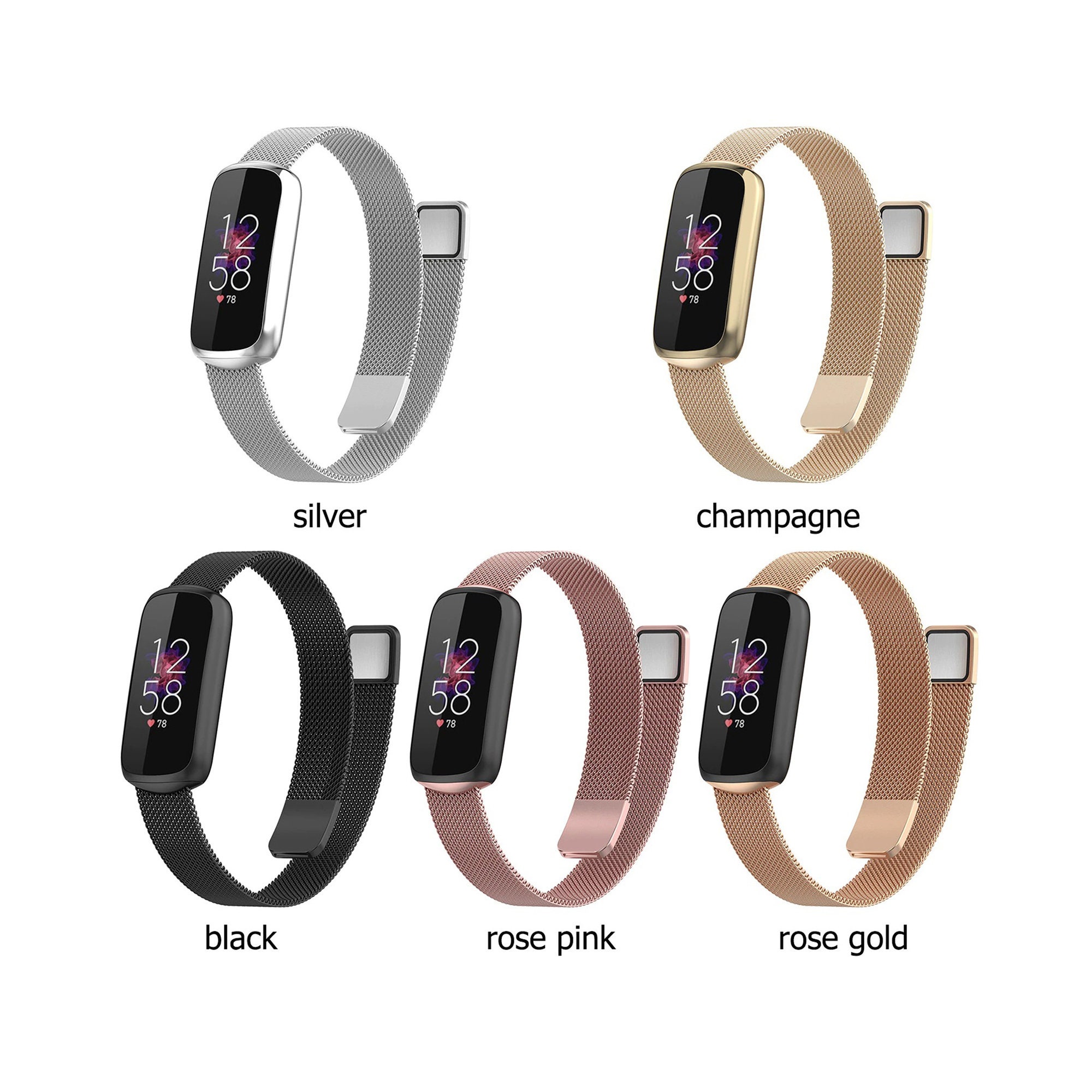 Fitbit Luxe Band Metal Replacement Band For Fitbit Etsy