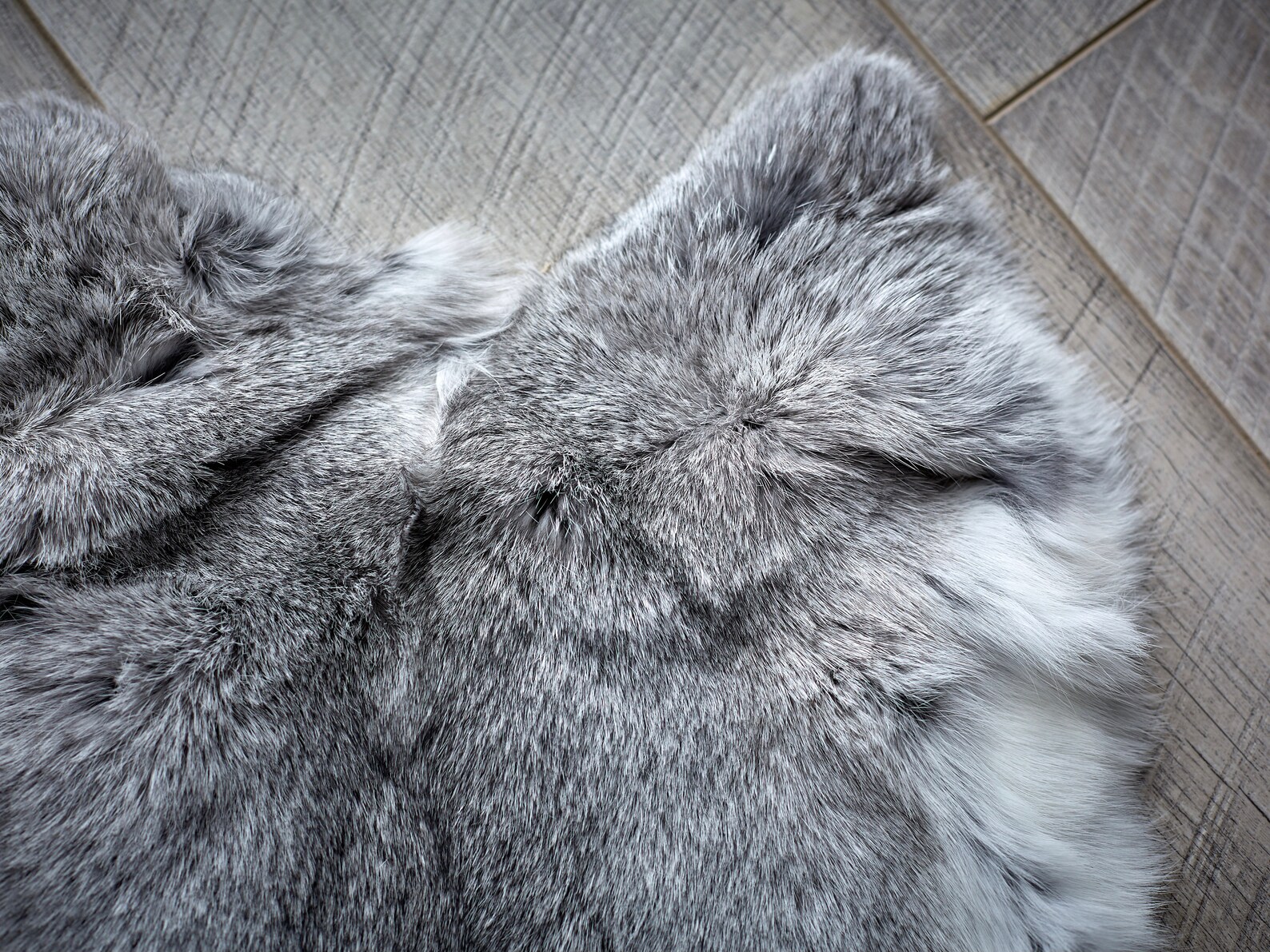 Real rabbit fur rug for newborn photography prop Rabbit fur Etsy
