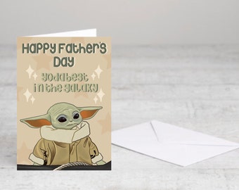 Tarjeta del Día del Padre // Eres el mejor de la galaxia Tarjeta del Día del Padre, Tarjeta de felicitación, Tarjetas en blanco, Tarjetas A5