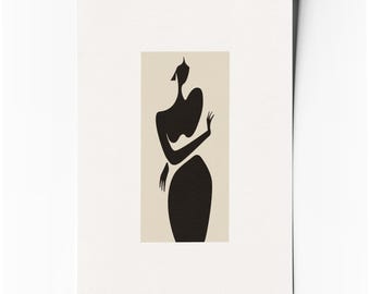 Balance – Affiche d’art abstrait minimaliste géométrique