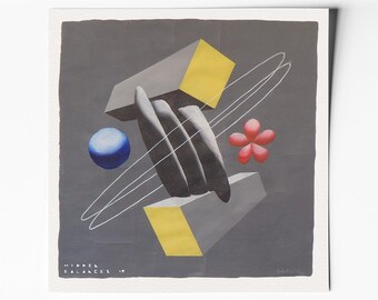 Hidden balances IV – Affiche d’art abstrait minimaliste géométrique
