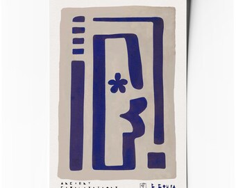 Ancient civilizations – Affiche d’art abstrait minimaliste géométrique