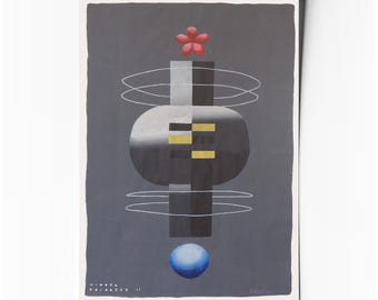 Hidden balances II – Affiche d’art abstrait minimaliste géométrique