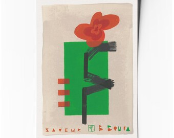Saveur – Affiche d’art abstrait minimaliste géométrique