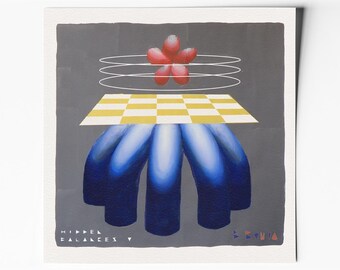 Hidden balances V – Affiche d’art abstrait minimaliste géométrique