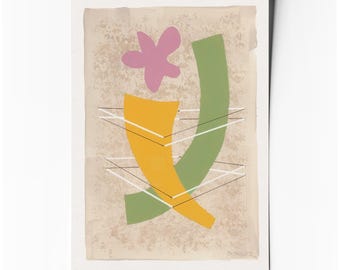3D II – Affiche d’art abstrait minimaliste géométrique