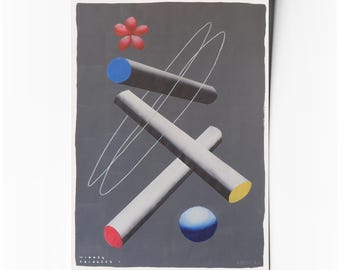 Hidden balances I – Affiche d’art abstrait minimaliste géométrique