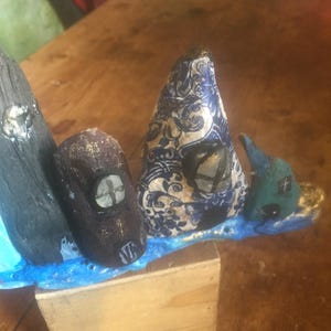 Pueblo de madera a la deriva