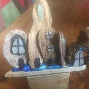 Cabañas de madera a la deriva