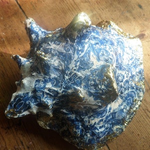Estilo de porcelana de concha grande (decoupage)