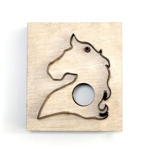 Einhorn Leder Stanzform, Benutzerdefinierte Kopf eines Pferdes Stahlregel Metallstanze, Lederpferd Handwerk Kraft Werkzeug, Sizzix Stanzen Handwerkswerkzeug