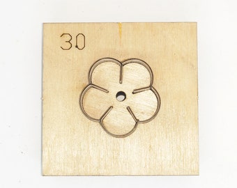 Flower Custom Leather Cutting Die, Steel Rule Metal Die Cutter, Leather Crafts Kraft Tool, Sizzix Die cuts, Punch Crafts Tool