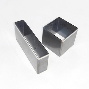 Fustella in acciaio quadrata personalizzata per pelle, fustella in metallo con righello in acciaio, utensile Kraft per artigianato in pelle, utensile per artigianato punzonato