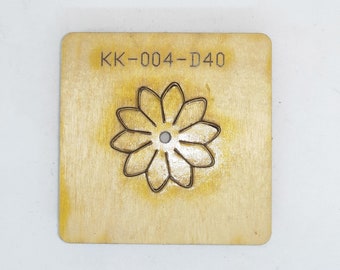 Custom Flower Leather Cutting Die, Steel Rule Metal Die Cutter, Leather Crafts Kraft Tool, Sizzix Die cuts, Punch Crafts Tool