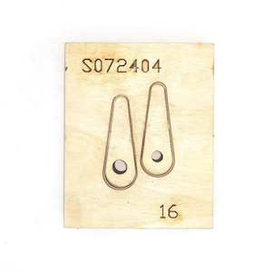 Boucles d'oreilles faites à la main Matrice de découpe pour cuir personnalisée, emporte-pièce en métal, règle en acier, outil kraft pour travaux manuels du cuir, découpes Sizzix, outil de création de poinçons