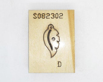 Troquel de corte de cuero con forma de pluma, troqueladora de metal con regla de acero, herramienta Kraft para manualidades de cuero, troqueles Sizzix, herramienta para perforar artesanías