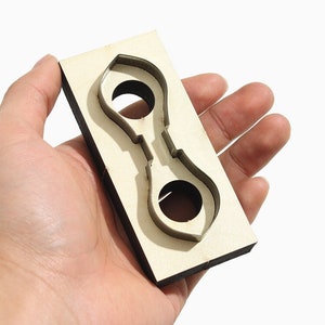 Matrice de découpe avec tête de fermeture à glissière, cutter pour cuir fait main, matrice de découpe pour métal avec règle en acier, outil kraft pour travaux manuels du cuir, découpes Sizzix, outil pour créations perforatrices