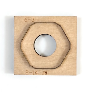 Posavasos poligonal de cuero troquelado hexagonal Regla de acero Troqueladora de metal Artesanía en cuero Herramienta Kraft Troqueles Sizzix Herramienta de perforación para manualidades